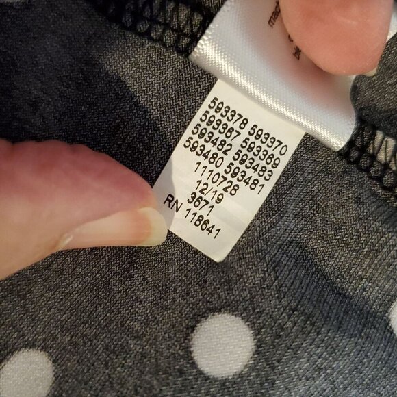 Lane Bryant Womens Top‎ Black White Polka Dot Sleeveless Size 14/16 Plus Casual - Picture 9 of 11